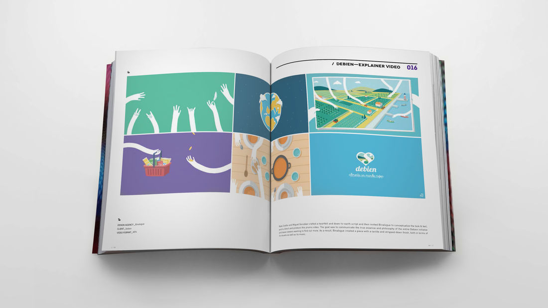 Binalogue prefaces & features projects in Motion Graphics book